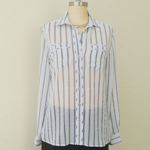 NWOT LOFT Sheer Shirt